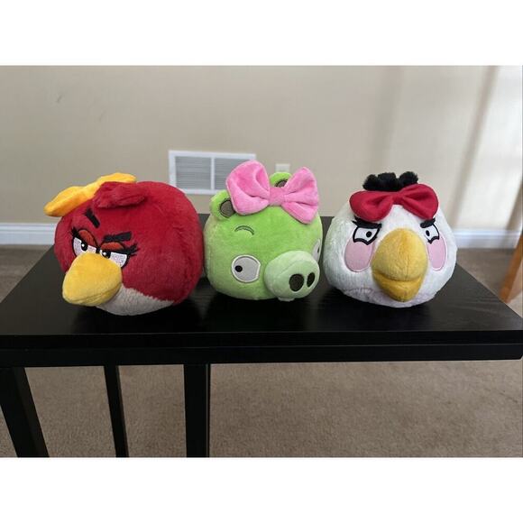 Angry Birds 5" Plush Lot Of 3 no Sound - Picture 1 of 7